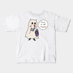 Cute trick or get treated halloween design Kids T-Shirt